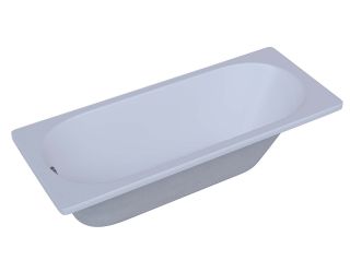 Акриловая ванна Aquatek Оберон OBR180-0000003 180х80 см с фронтальным экраном сборно-разборный сварной каркас